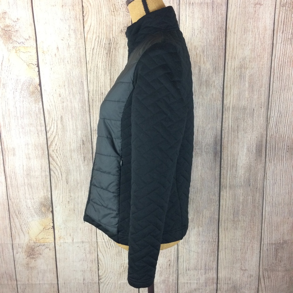 Golfino Black Full Zip Quilted Puffer Jacket Sz 6 - Picture 3 of 8